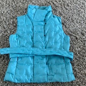 Talbots baby blue vest size S